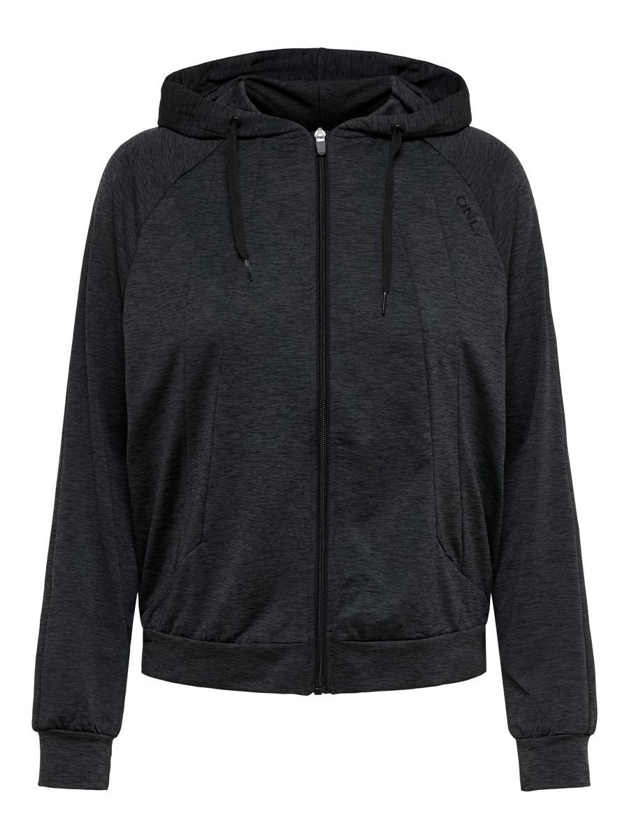 ONLY Reißverschluss-sport- Hoodie Damen Schwarz günstig online kaufen