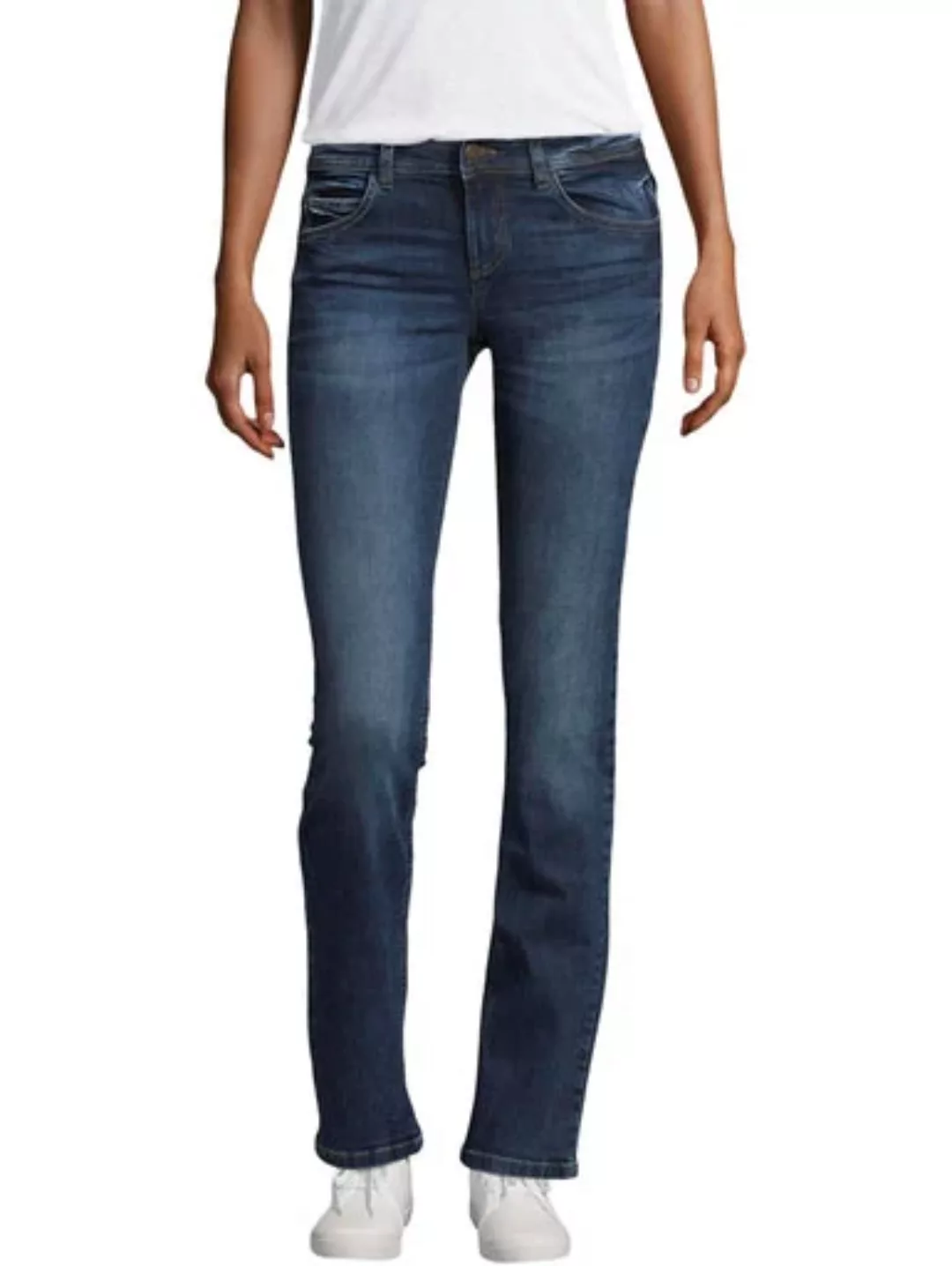 Tom Tailor Damen Jeans Alexa Straight - Straight Fit - Blau - Mid Stone Was günstig online kaufen