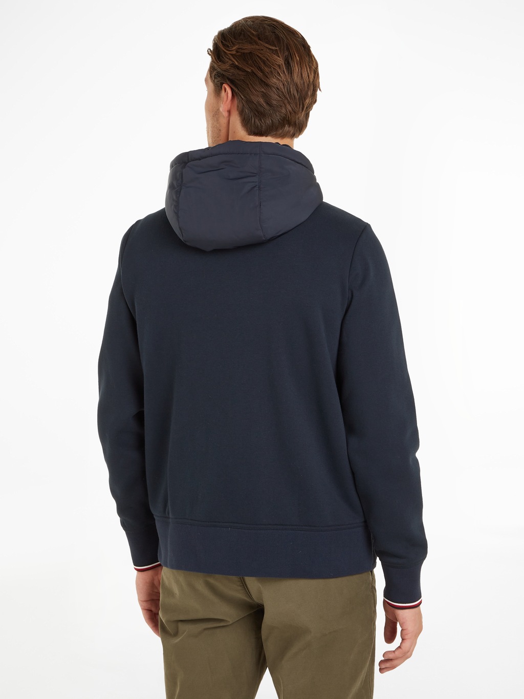 Tommy Hilfiger Kapuzensweatshirt "MIX MEDIA HOODED ZIP THRU", mit kleinem L günstig online kaufen