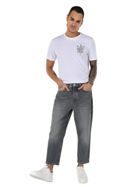 Colins Stretch-Jeans Milas Loose Relaxed Fit Graue Herren Jeans Hose günstig online kaufen