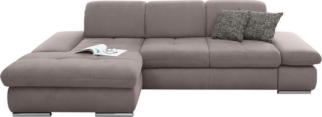 set one by Musterring Ecksofa "SO4100 V", mit verstellbaren Kopfteilen, wah günstig online kaufen