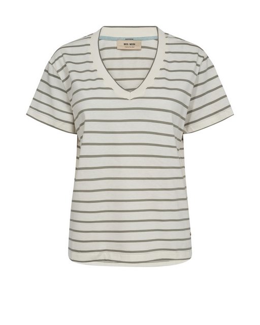 Mos Mosh Shirtbluse MMNani V-SS Stripe Tee günstig online kaufen