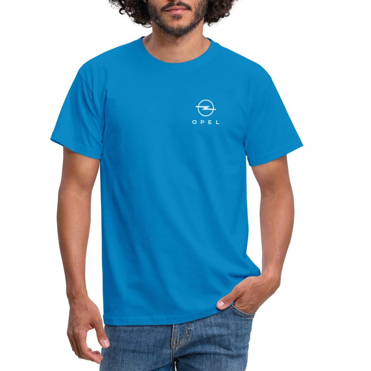 Spreadshirt T-Shirt Opel Logo Weißer Schriftzug günstig online kaufen