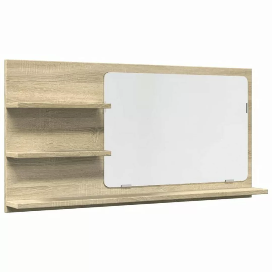 vidaXL Badezimmerspiegelschrank Badspiegel mit Ablagen Sonoma-Eiche 90x11x4 günstig online kaufen