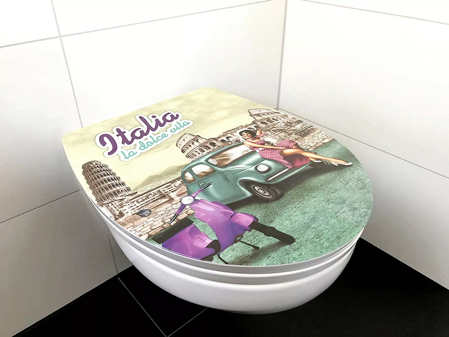 ADOB WC-Sitz »Italia la dolce vita«, Absenkautomatik, zur Reinigung auf Kno günstig online kaufen