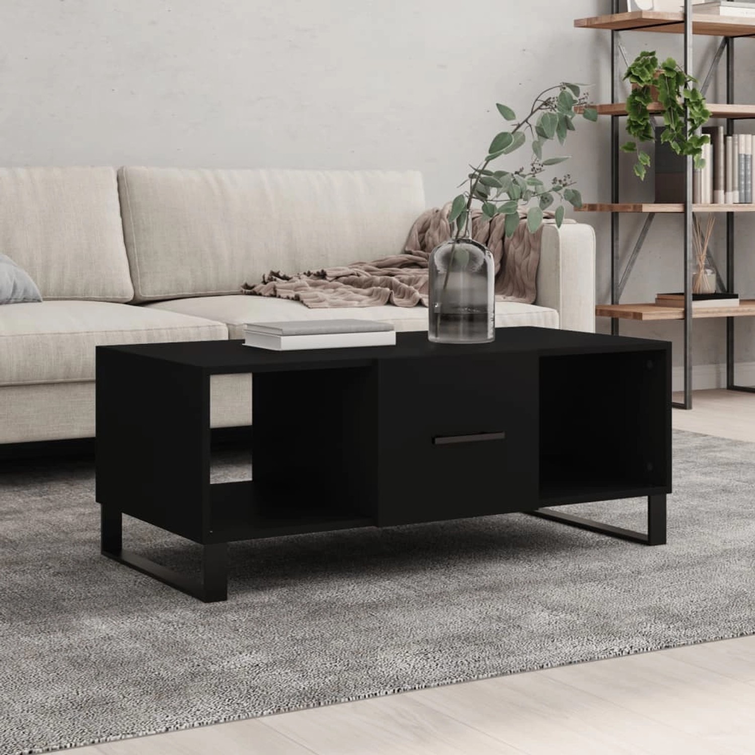 vidaXL Couchtisch Schwarz 102x50x40 cm Holzwerkstoff Modell 4 günstig online kaufen