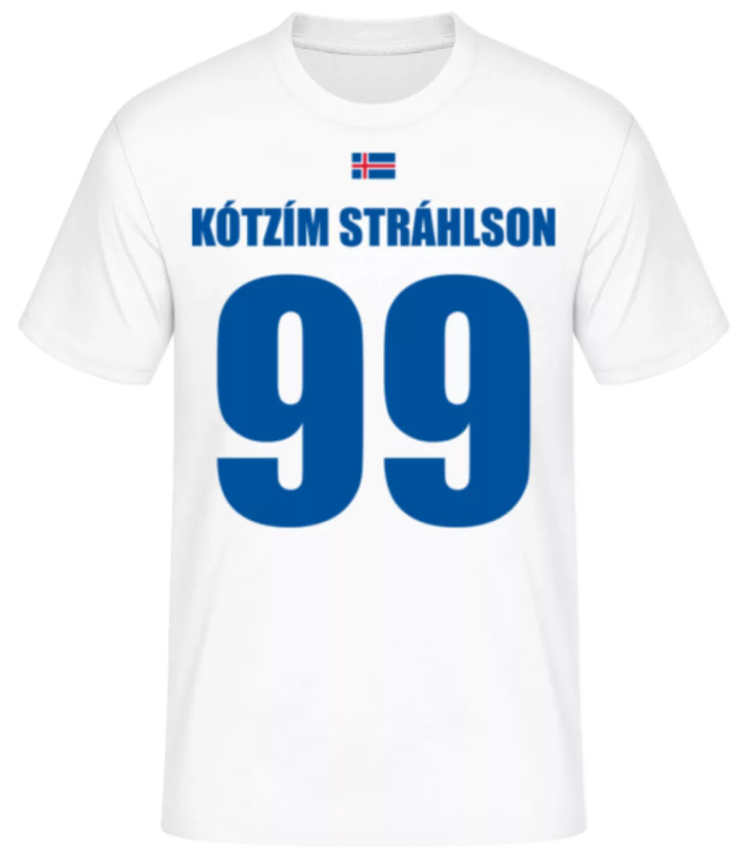 Island Fußball Trikot Kótzím Stráhlson · Männer Basic T-Shirt günstig online kaufen