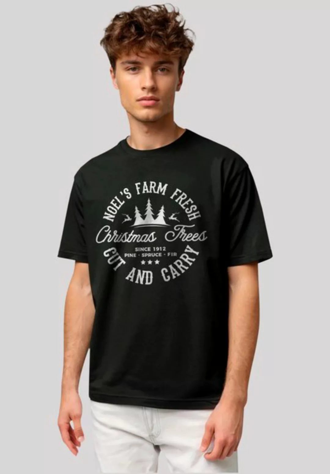 F4NT4STIC T-Shirt Weihnachts Trees Farm Retro Sign Premium Qualität günstig online kaufen