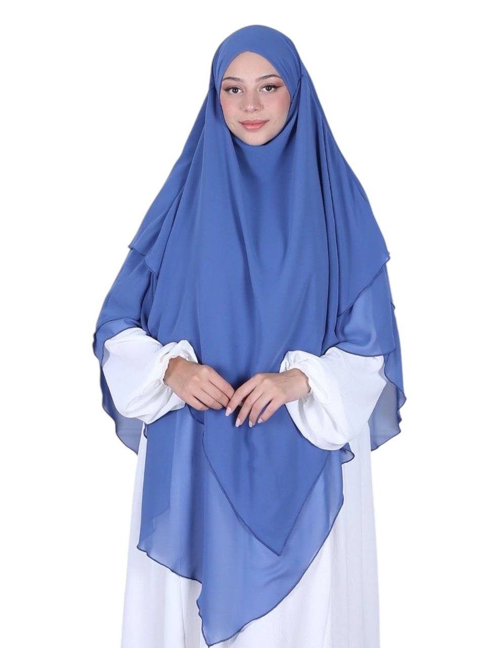 Aymasal Kopftuch Dreilagiger Khimar Chiffon Khumur günstig online kaufen