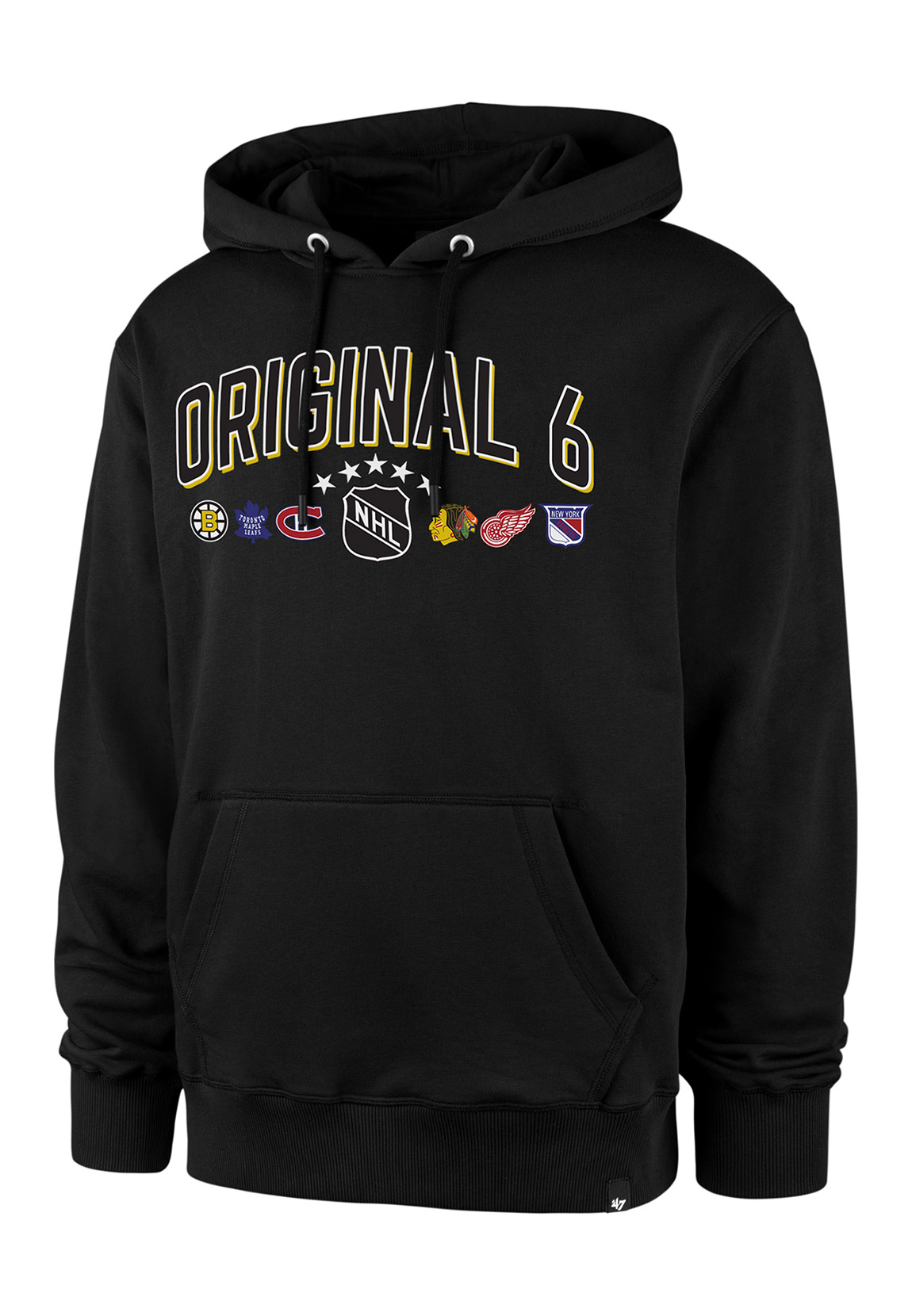 47 Brand Herren Hoodie NHL Vintage ORIGINAL SIX BURNSIDE 547961 Jet Black S günstig online kaufen