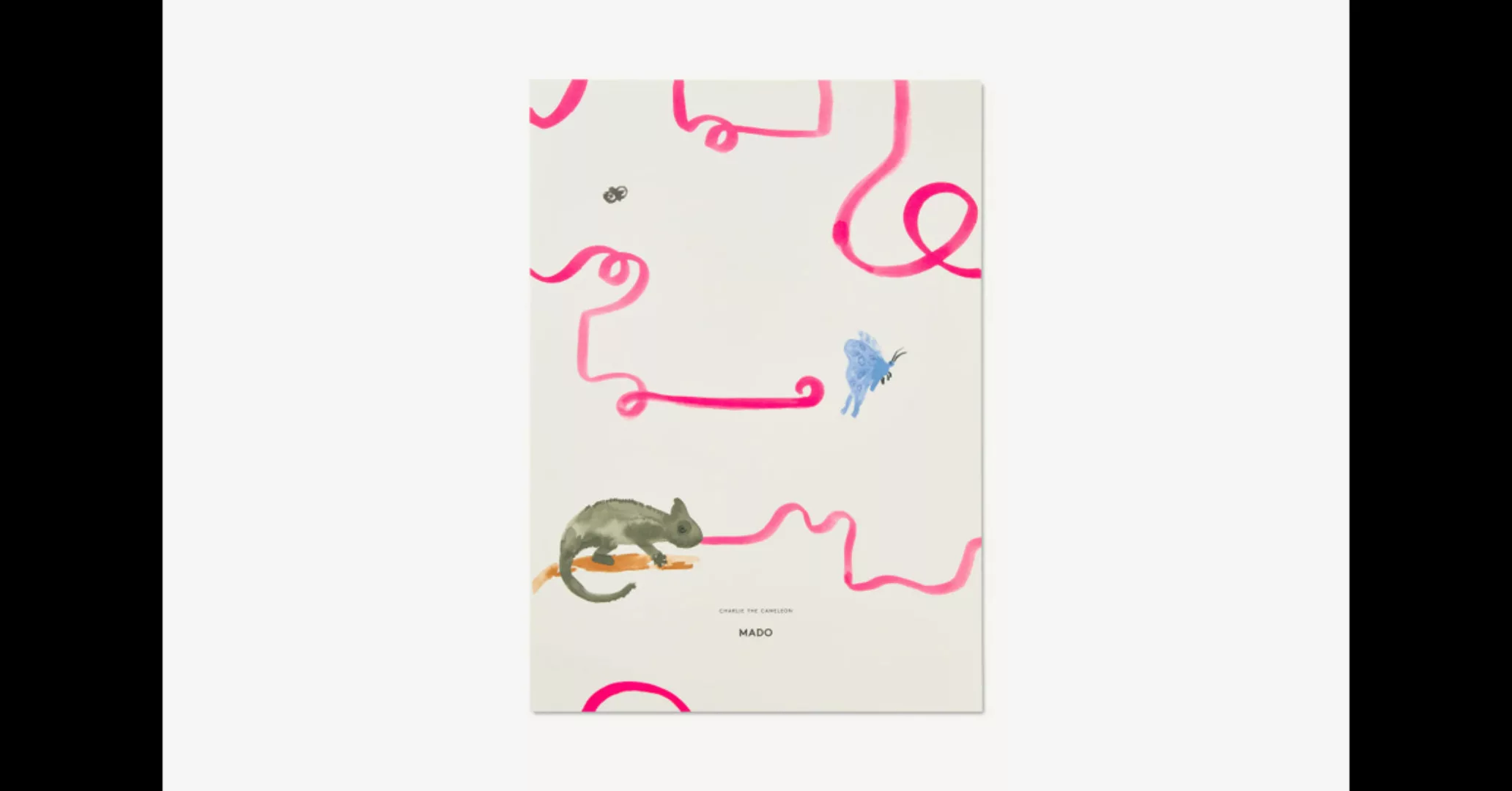 MADO Charlie the Chameleon Kunstdruck von All The Way To Paris (50 x 70 cm) günstig online kaufen