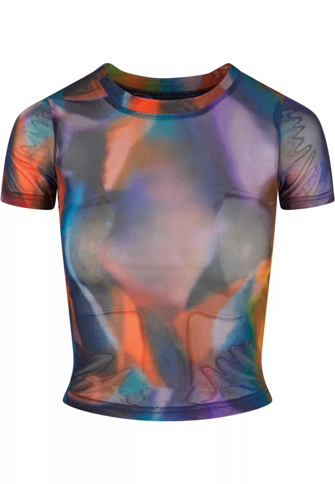 URBAN CLASSICS T-Shirt "Urban Classics Damen Ladies AOP Mesh Tee", (1 tlg.) günstig online kaufen