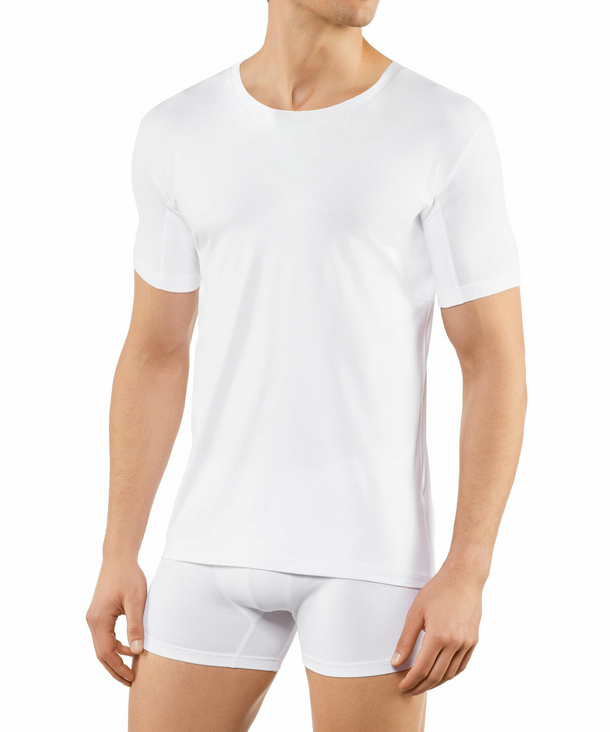 FALKE Herren Kurzarmshirt Daily Climate Control, XXL, Weiß, Uni, Baumwolle, günstig online kaufen