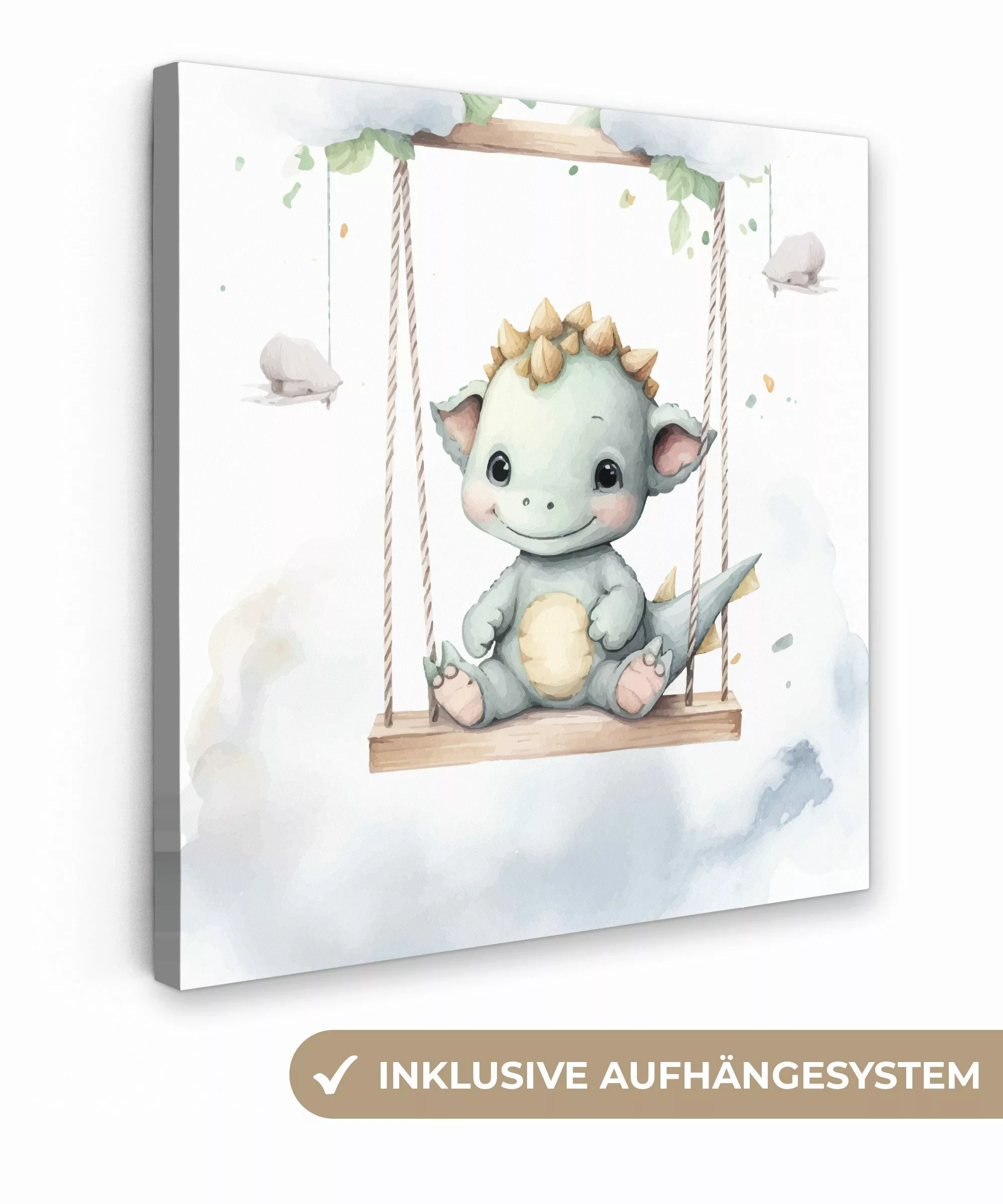OneMillionCanvasses® Leinwandbild Drache - Tierbaby - günstig online kaufen