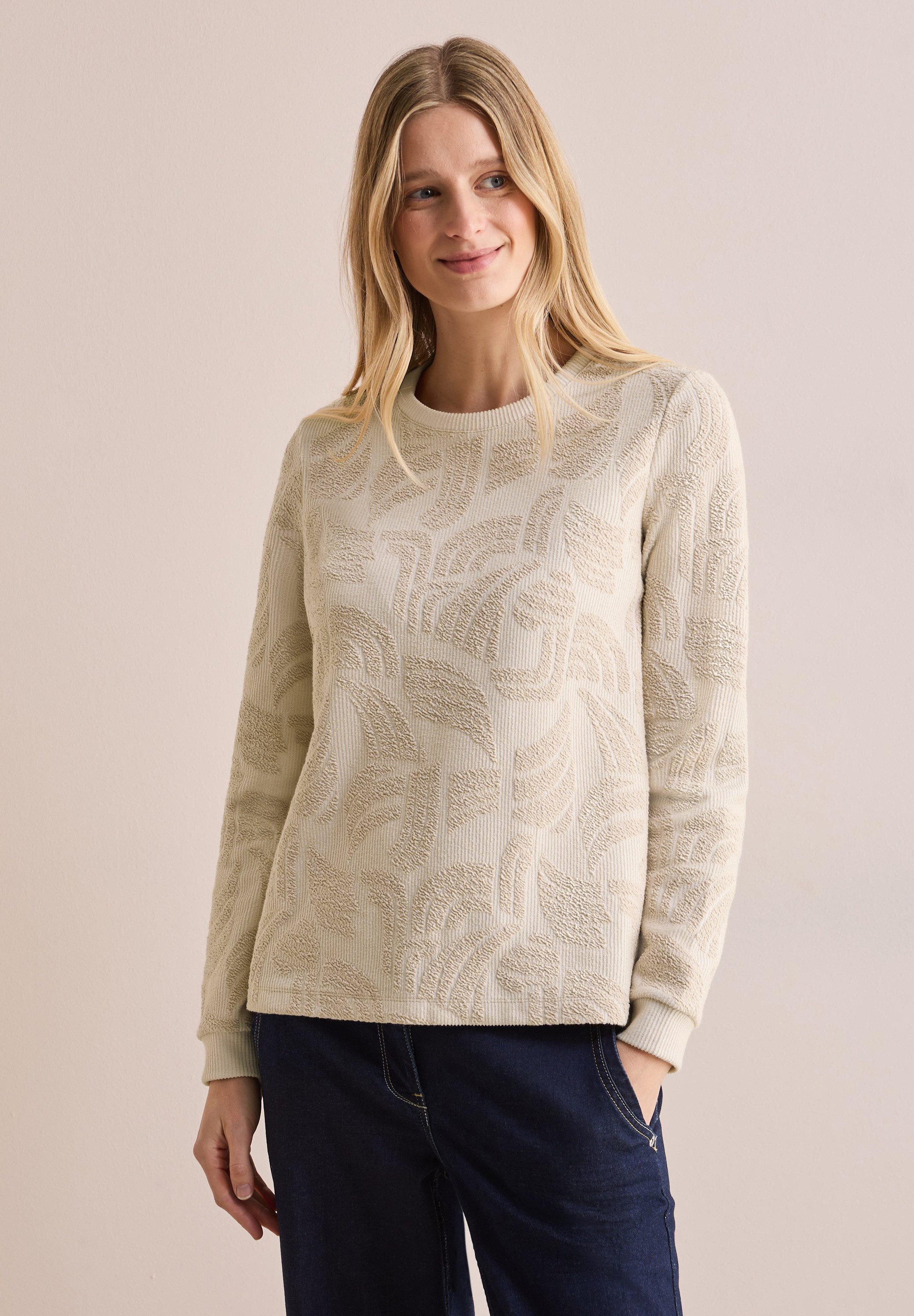 Cecil Langarmshirt, mit grafischem Muster günstig online kaufen