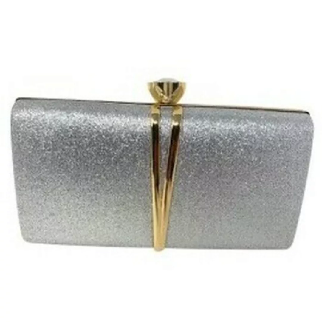 Gloko  Abendtaschen und Clutch Zeremonie Dame  g25-4062 Silber günstig online kaufen