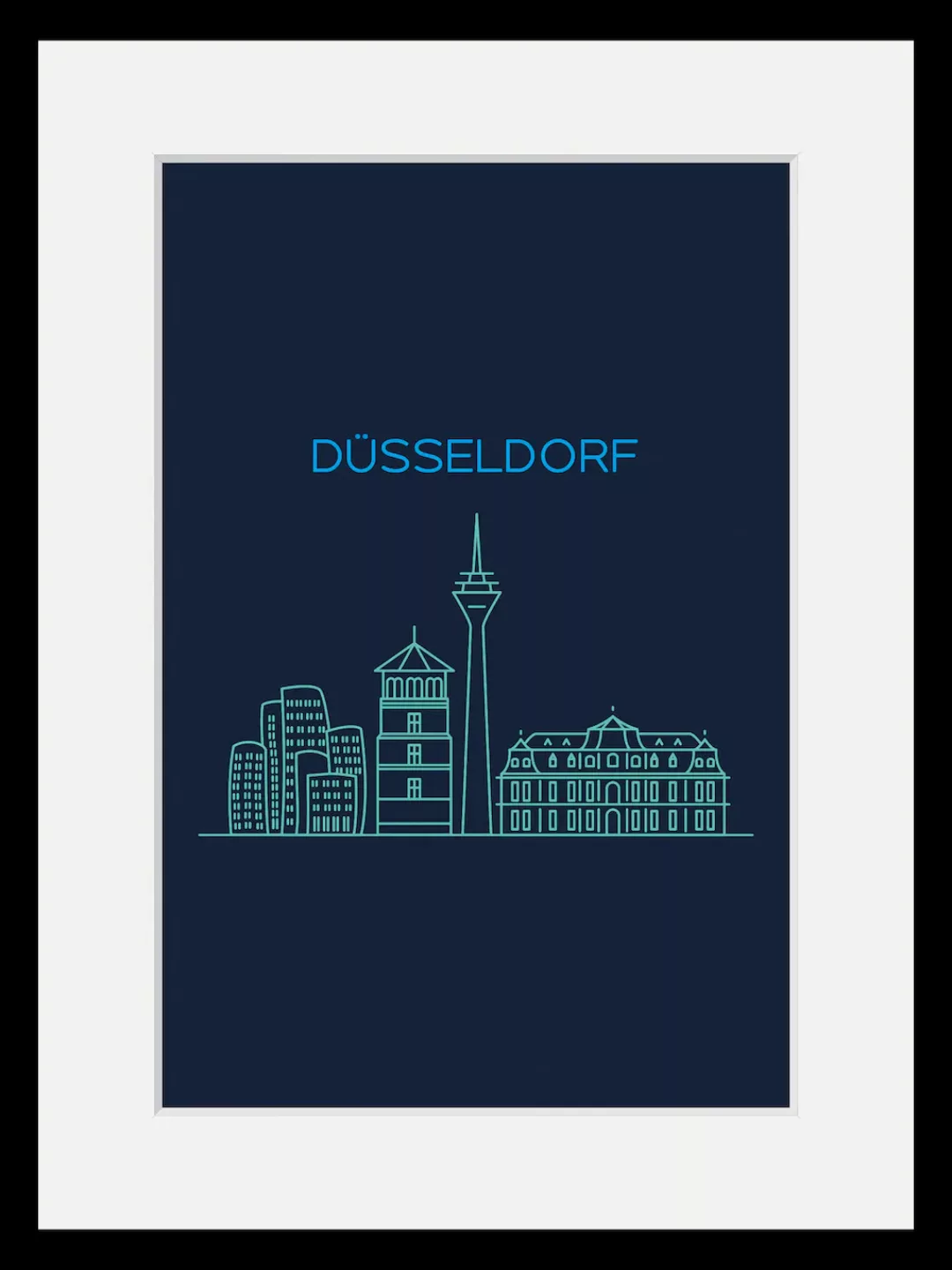 queence Bild "Düsseldorf Sightseeing", Städte, (1 St.) günstig online kaufen