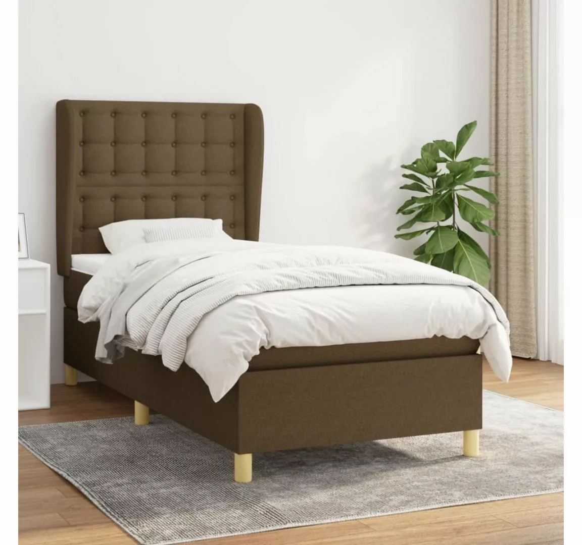 vidaXL Boxspringbett Bett Boxspringbett mit Matratze & Topper Stoff verschi günstig online kaufen