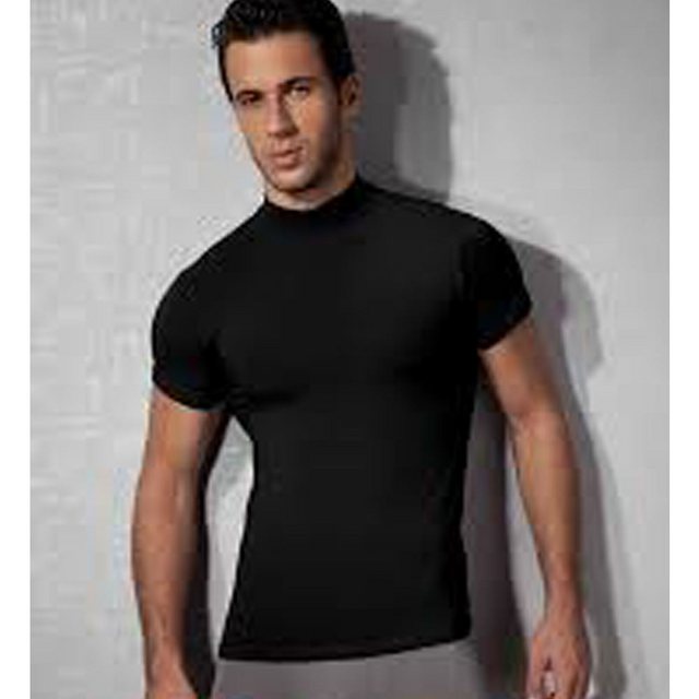 DOREANSE T-Shirt Herren Stehkragen Shirt Slim Fit Enganliegend, slim fit sh günstig online kaufen