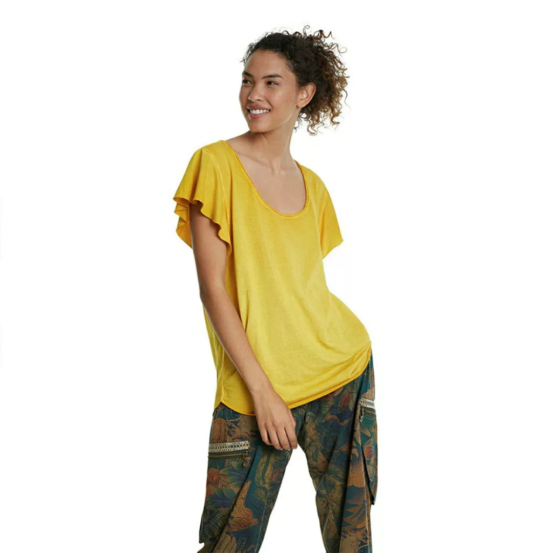 Desigual Madrid Kurzärmeliges T-shirt M Bombay Yellow günstig online kaufen