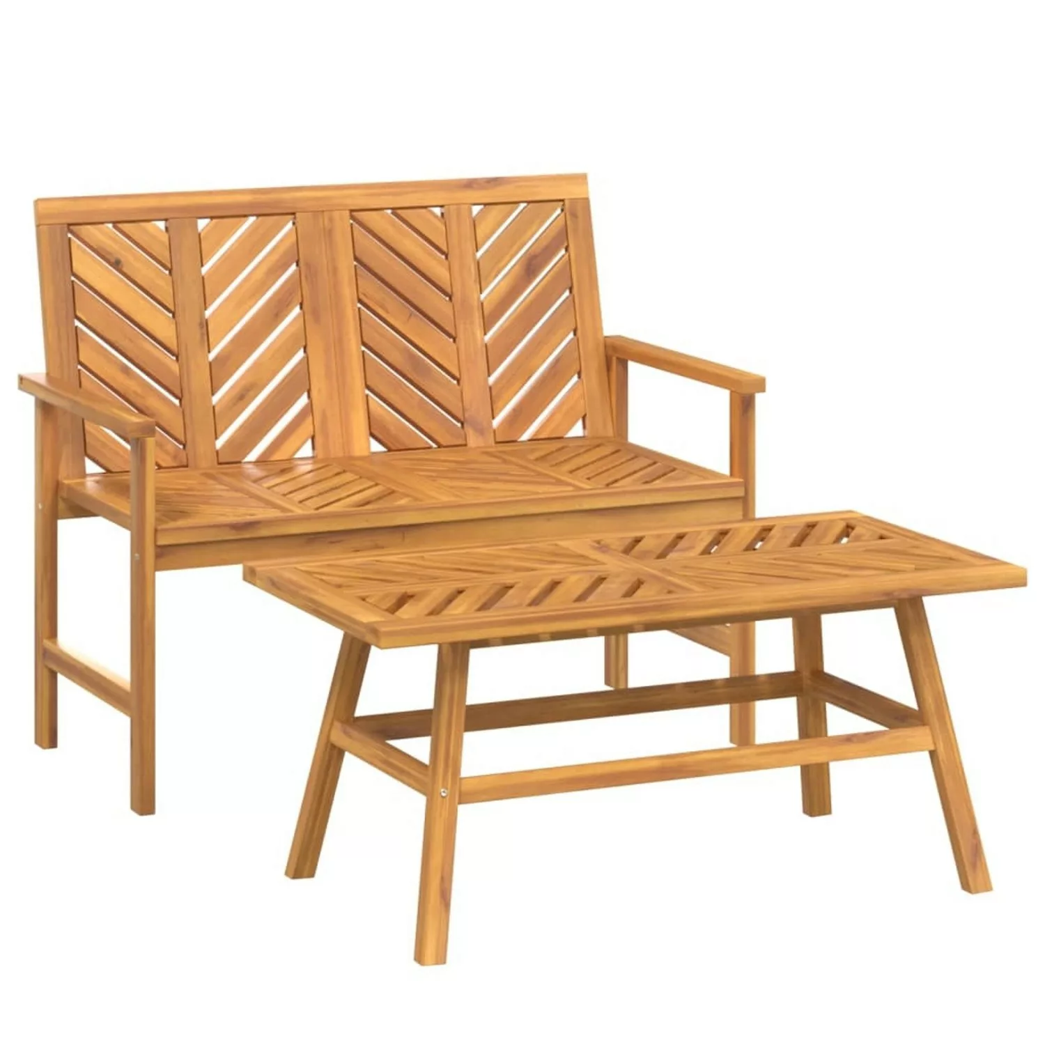 Vidaxl 2-tlg. Garten-lounge-set Massivholz Akazie günstig online kaufen