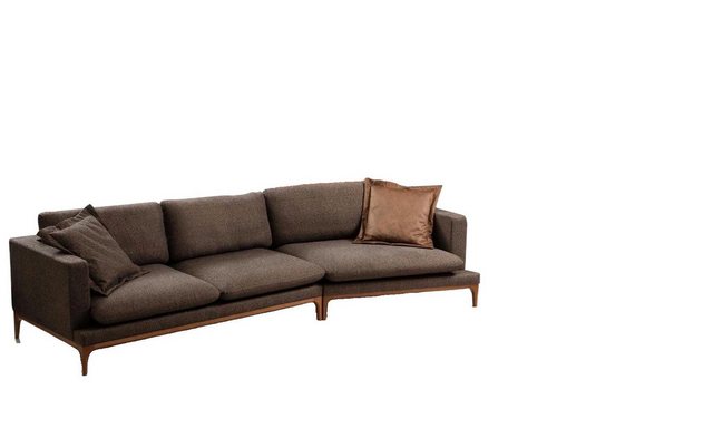 JVmoebel Ecksofa Ecksofa Sofa Wohnzimmer Sofas Stoff Luxus Eck L-Form Holz günstig online kaufen