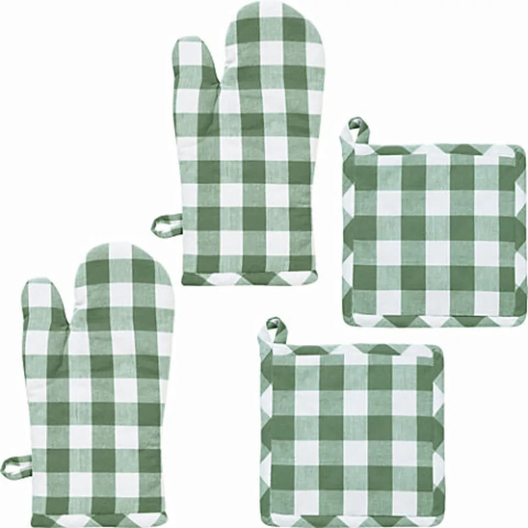 REDBEST Topflappen Küchenset "Nashville" 4-tlg., Karo günstig online kaufen