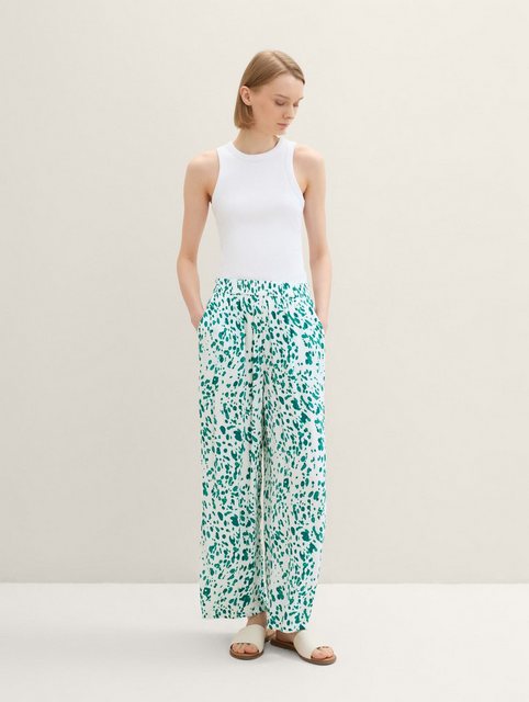 TOM TAILOR Denim Chinohose Fließende Culotte mit Print günstig online kaufen