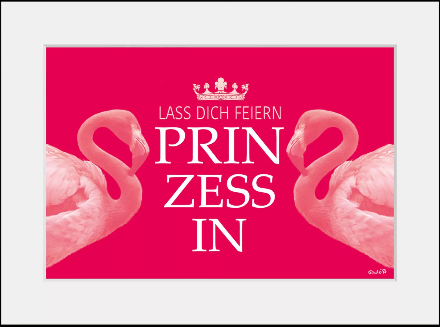 queence Bild "PRINZESSIN", (1 St.), HD Premium Poster-Druck inkl. Holzrahme günstig online kaufen