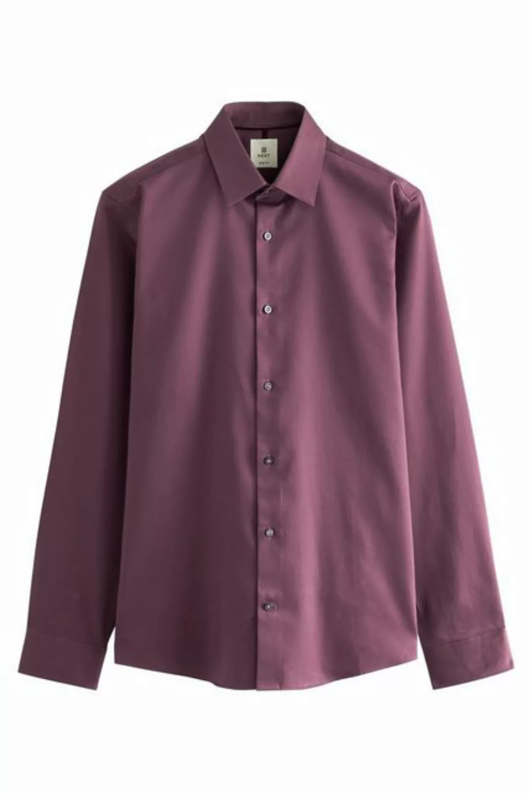 Next Langarmhemd Satinhemd im Slim Fit (1-tlg) günstig online kaufen