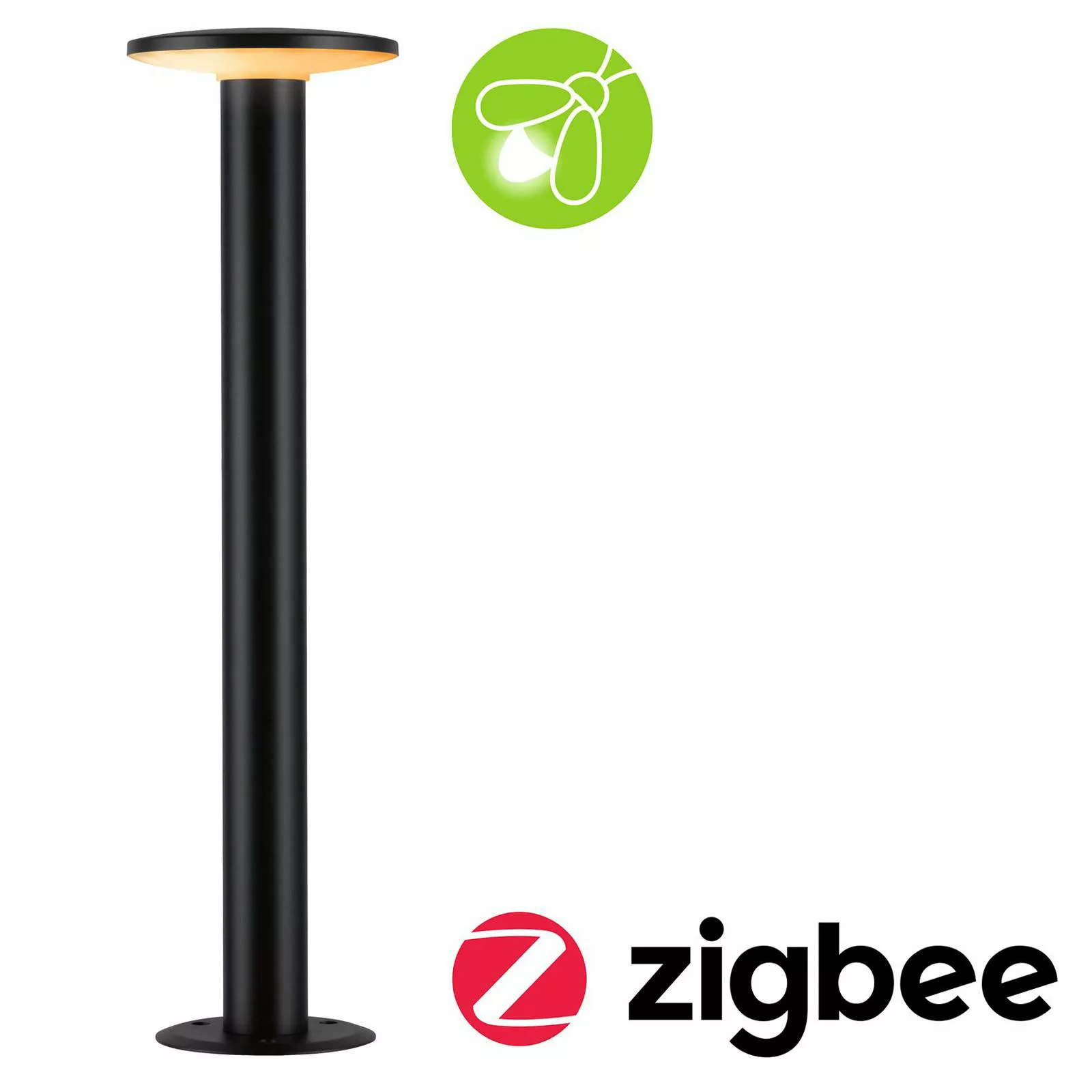 LED Zigbee Wegeleuchte Plate Tunable Warm in Anthrazit 5,5W 280lm IP44 mit günstig online kaufen