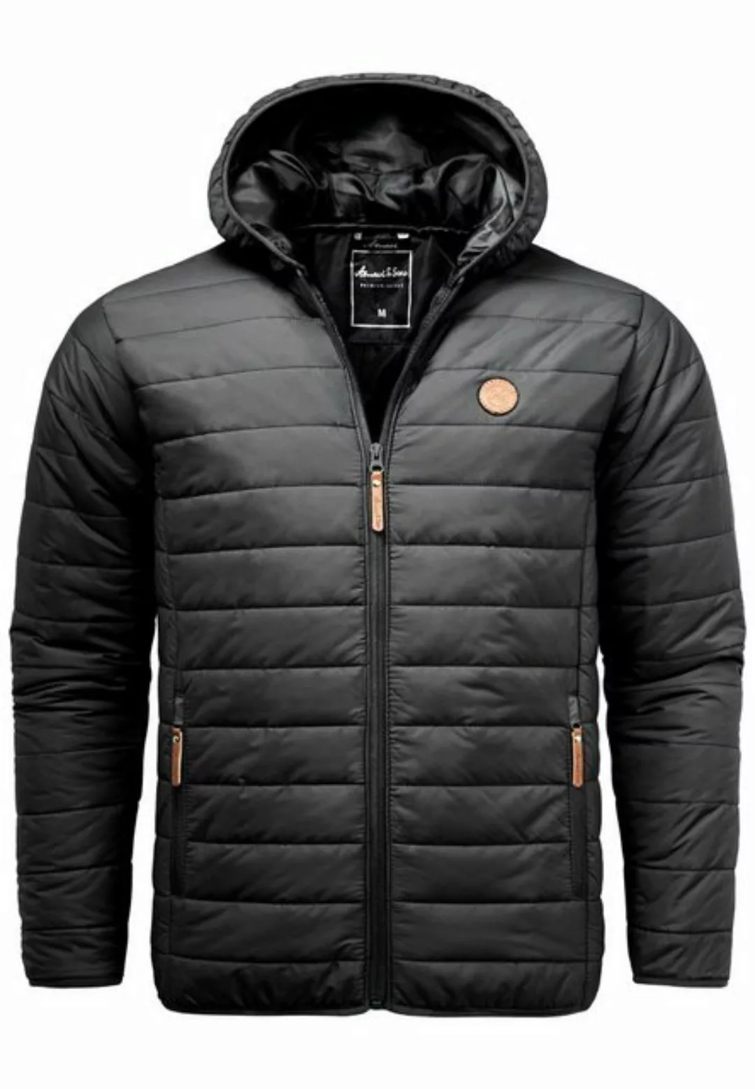 Amaci&Sons Steppjacke ROANOKE Steppjacke Herren Outdoor Basic Patch Kapuzen günstig online kaufen