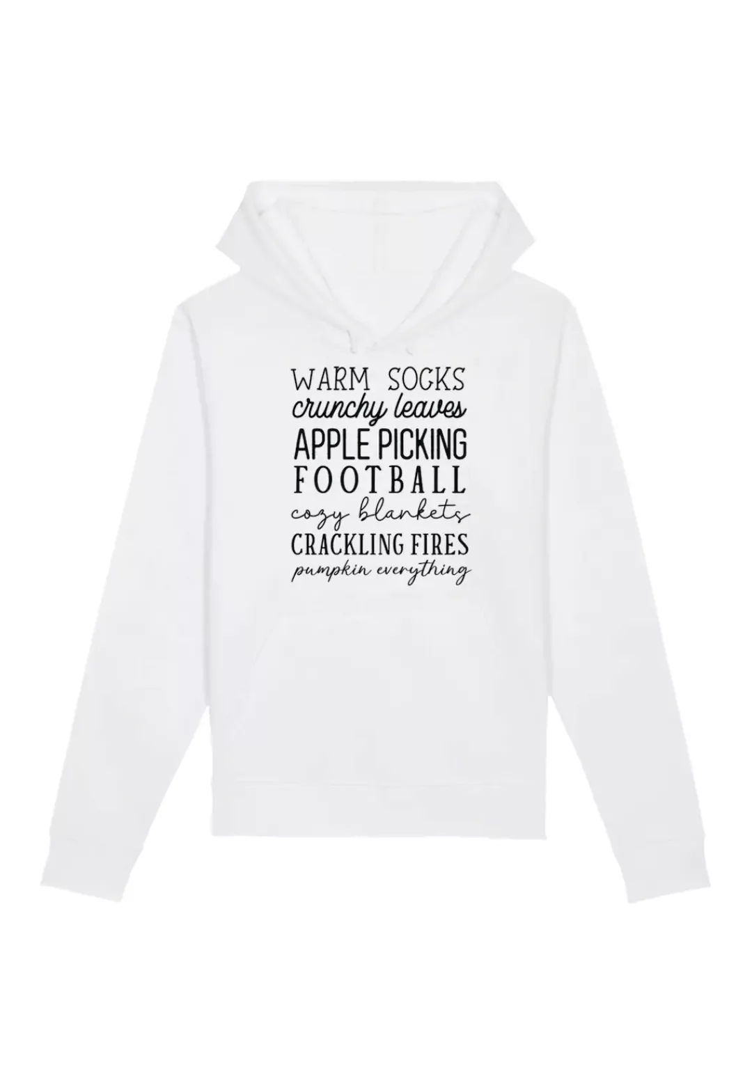 F4NT4STIC Kapuzenpullover "Fall Writing Socks leaves football apples", Prem günstig online kaufen