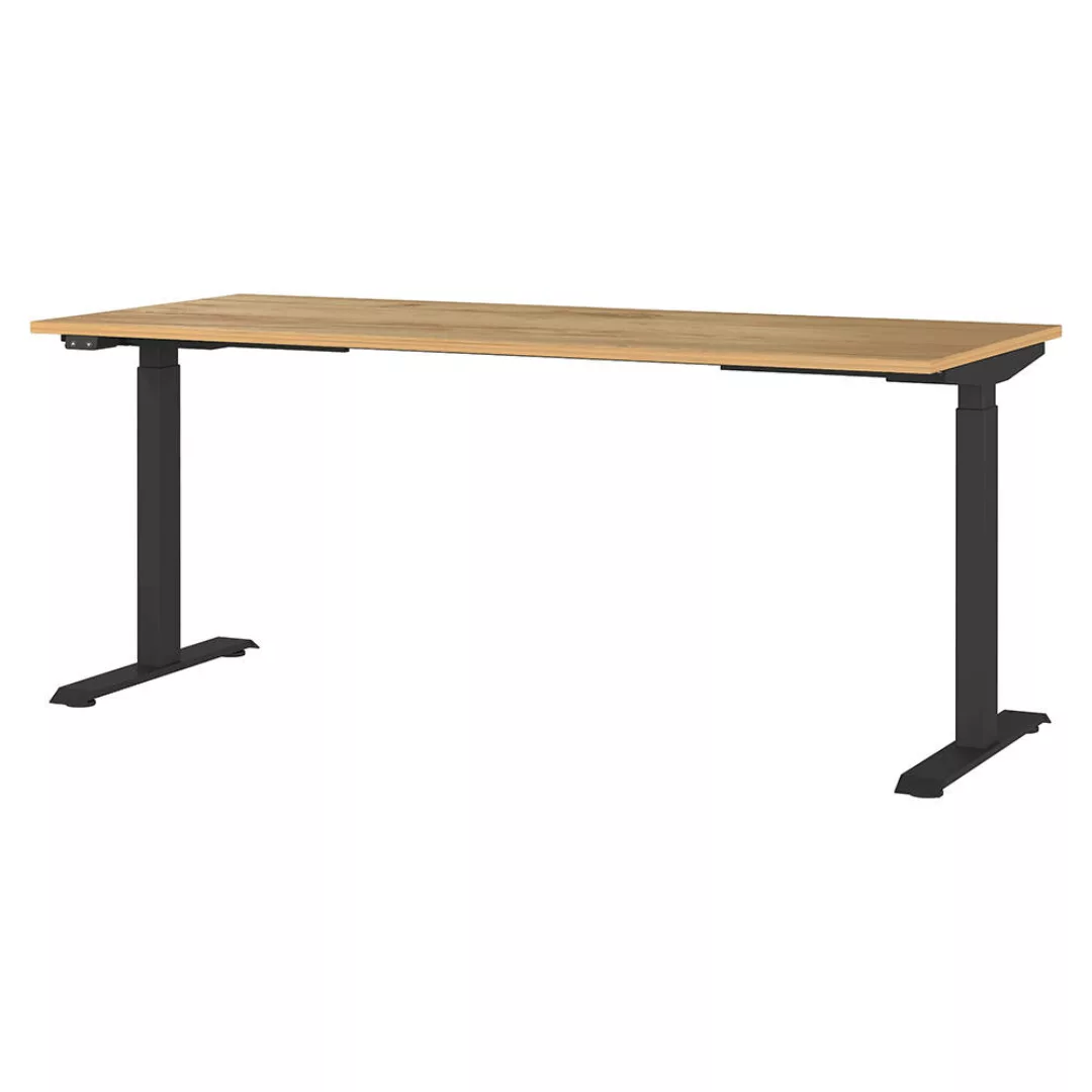 Schreibtisch 180cm, elektrisch höhenverstellbar, Eiche, MEMPHIS-01 günstig online kaufen