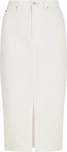 Tommy Hilfiger Bleistiftrock MIDI STRAIGHT SKIRT HW ECRU im 5-Pocket-Style günstig online kaufen