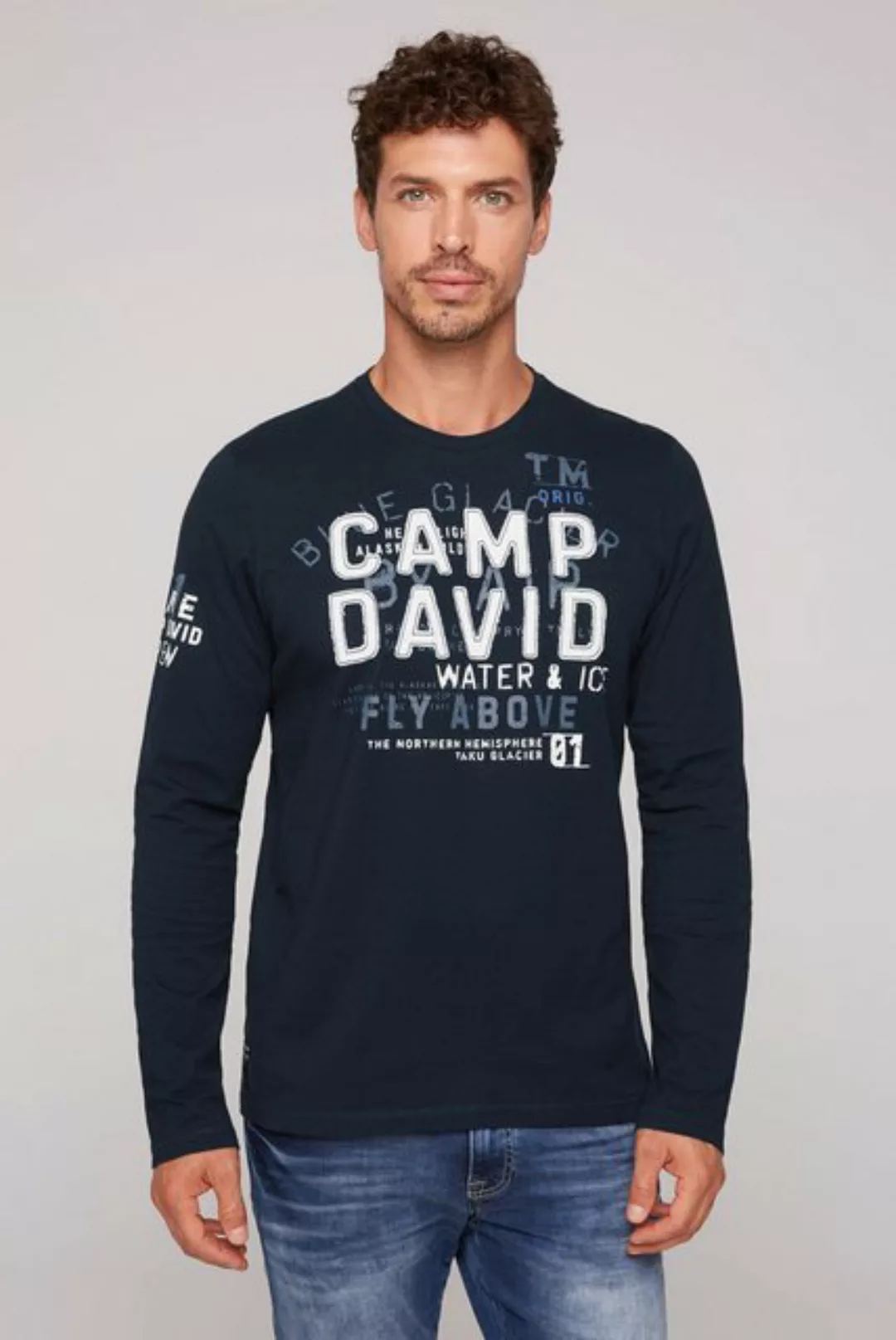 CAMP DAVID Langarmshirt, aus Baumwolle günstig online kaufen