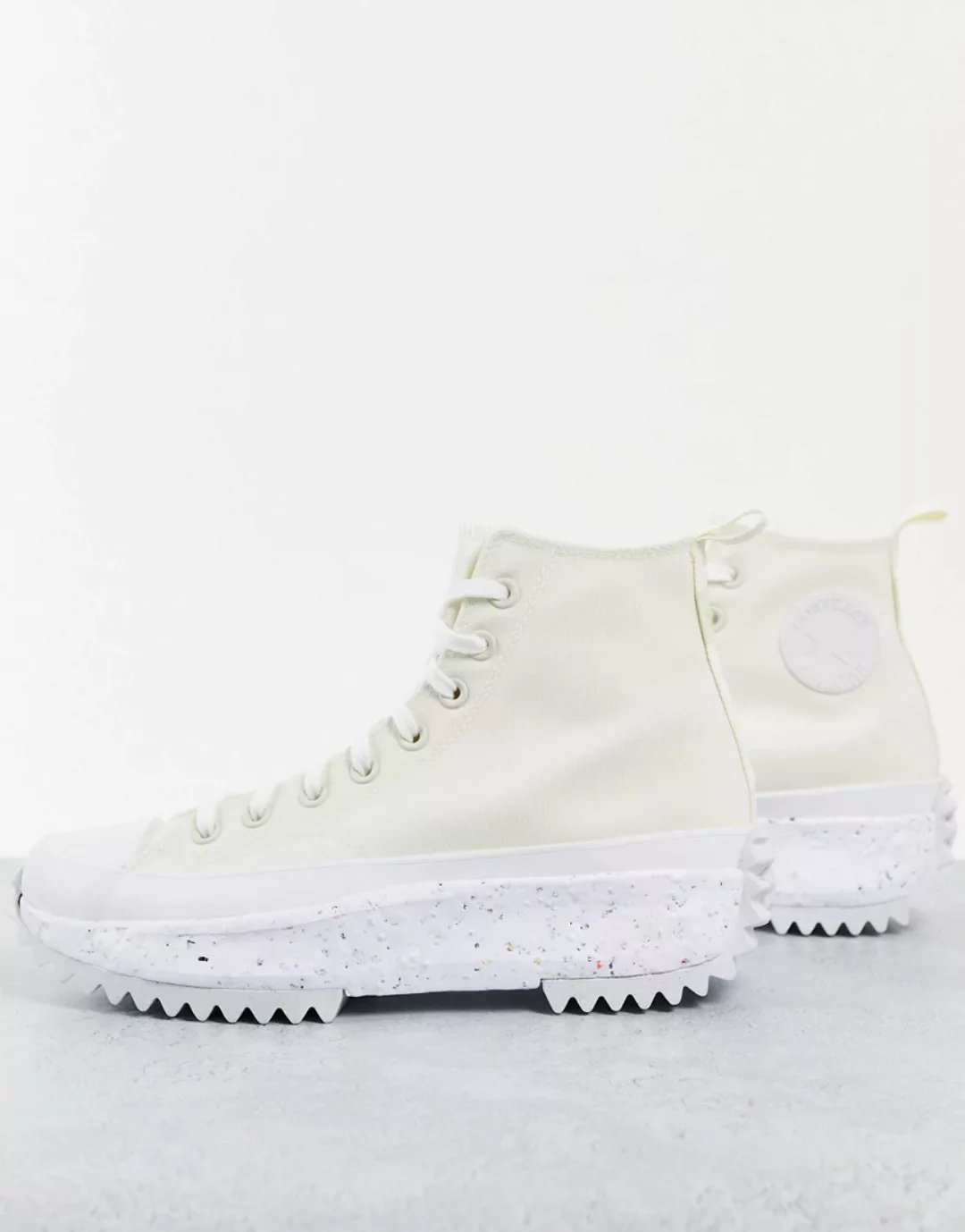 Converse – Run Star Hike Hi Hybrid Texture – Knöchelhoher Sneaker in Cremew günstig online kaufen