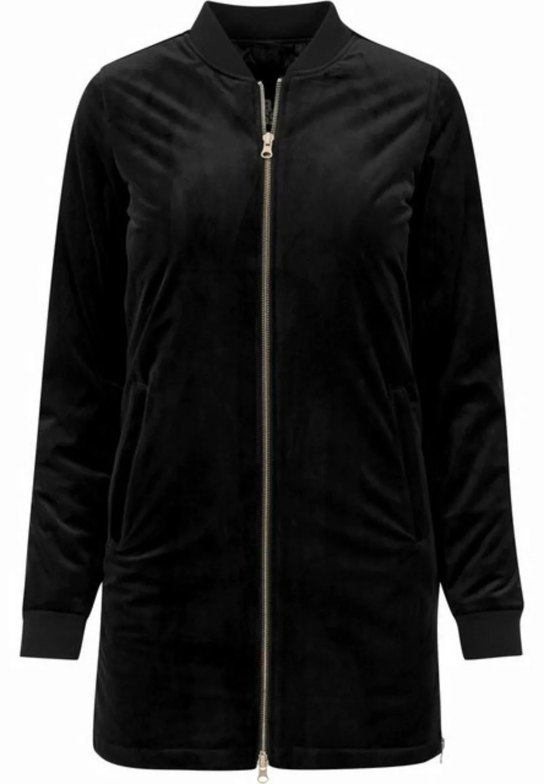 URBAN CLASSICS Allwetterjacke Urban Classics Damen Ladies Long Velvet Jacke günstig online kaufen