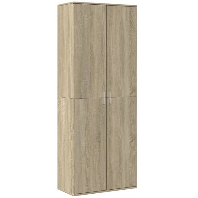 vidaXL Fächerschrank Highboard Sonoma-Eiche 70x35x180 cm Holzwerkstoff (1-S günstig online kaufen