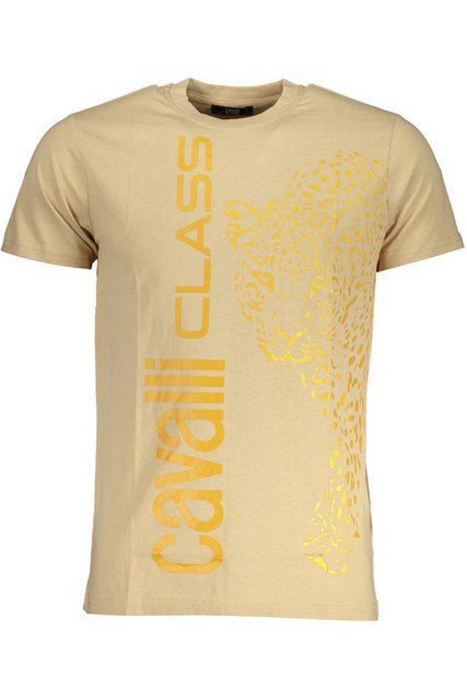 Cavalli Class T-Shirt Beiges Herren Kurzarm T-Shirt mit Rundhals und günstig online kaufen