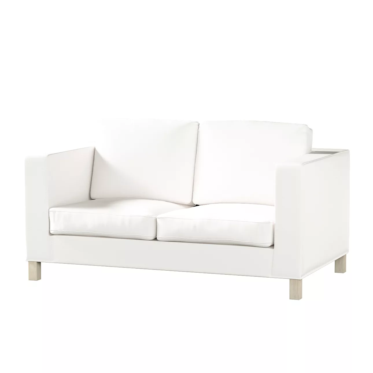 Bezug für Karlanda 2-Sitzer Sofa nicht ausklappbar, kurz, weiss, 60cm x 30c günstig online kaufen