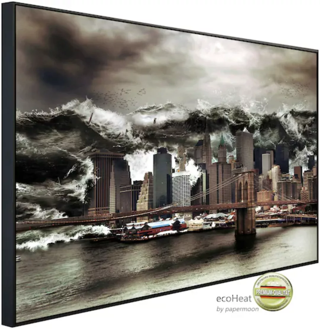 Papermoon Infrarotheizung »Tsuname vor New York«, sehr angenehme Strahlungs günstig online kaufen