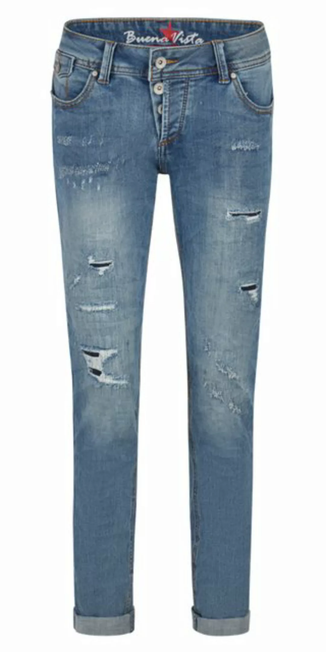 Buena Vista 5-Pocket-Jeans - Jeans mit Destroyed Effekte - Malibu CC stretc günstig online kaufen