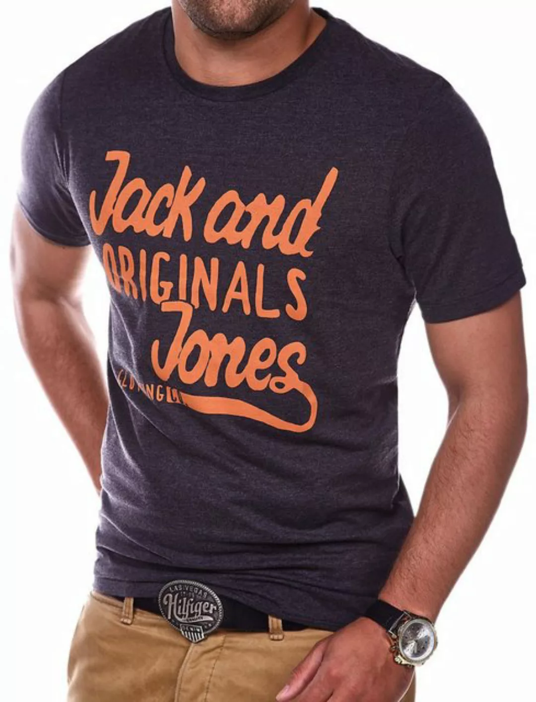 Jack & Jones T-Shirt JJJORCOCOSTEE Herren mit Print O-Neck günstig online kaufen