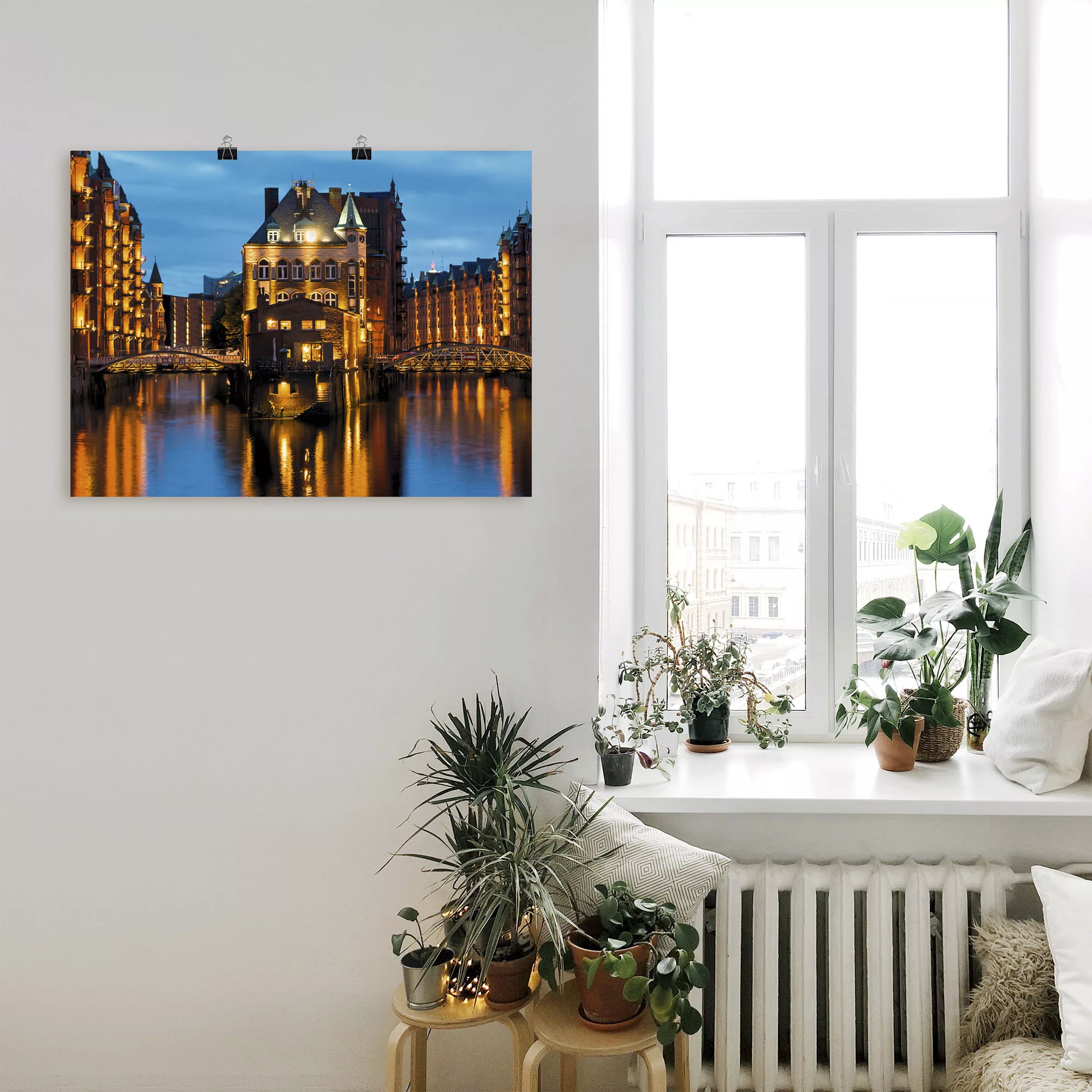 Artland Wandbild "Teil der alten Speicherstadt in Hamburg", Deutschland, (1 günstig online kaufen