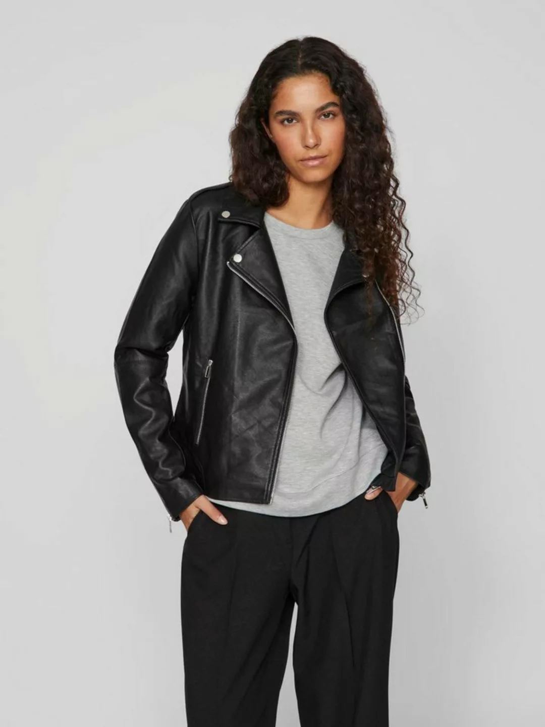 Vila Lederimitatjacke VICARA COATED JACKET - NOOS mit Biker Details günstig online kaufen