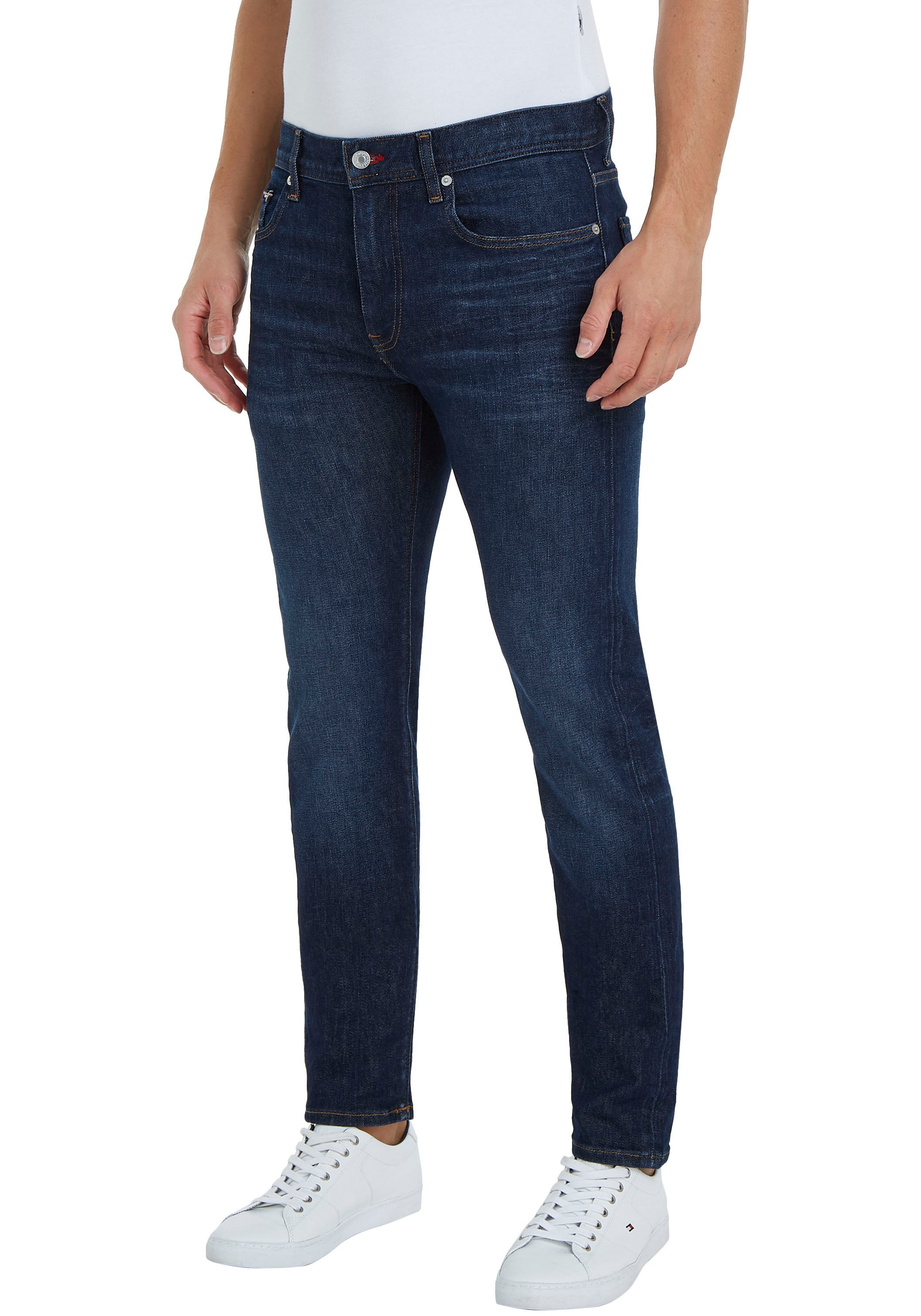 Tommy Hilfiger Slim-fit-Jeans SLIM BLEECKER PSTR CROW BLACK günstig online kaufen