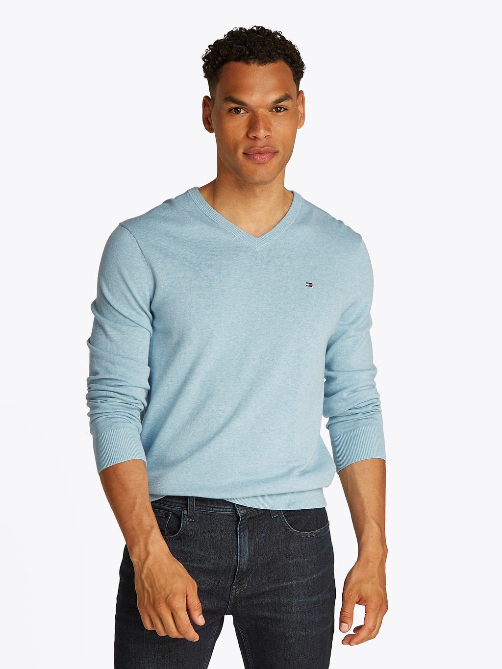 Tommy Hilfiger Strickpullover ESSENTIAL COTTON V NECK günstig online kaufen