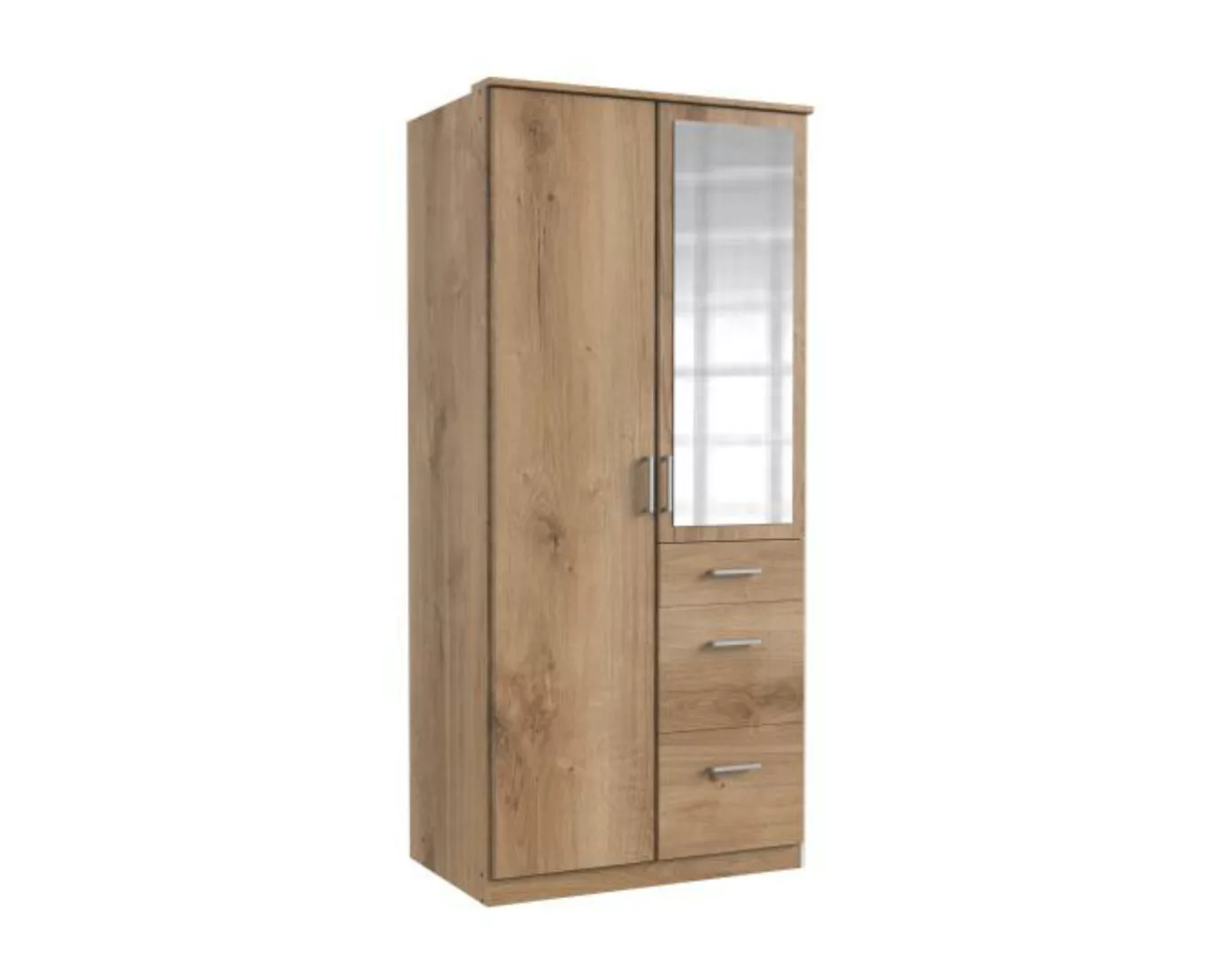 Kleiderschrank klein mit Spiegel 91 cm breit CLICK günstig online kaufen