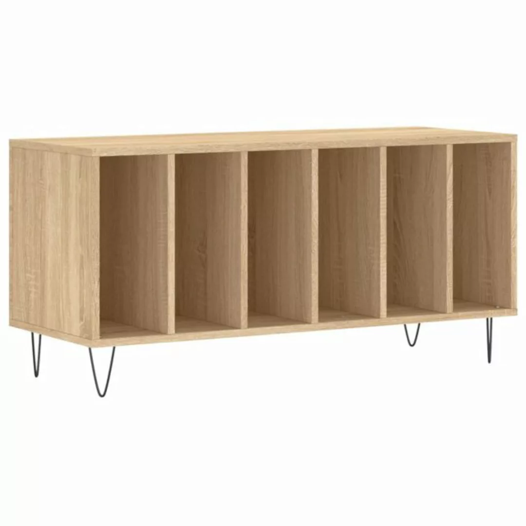 vidaXL Beistellschrank Plattenschrank Sonoma-Eiche 100x38x48 cm Holzwerksto günstig online kaufen